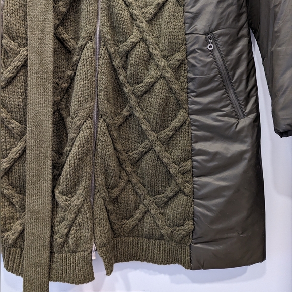 Crea Concept Cable Knit Puffer Jacket - Picture 6 of 9